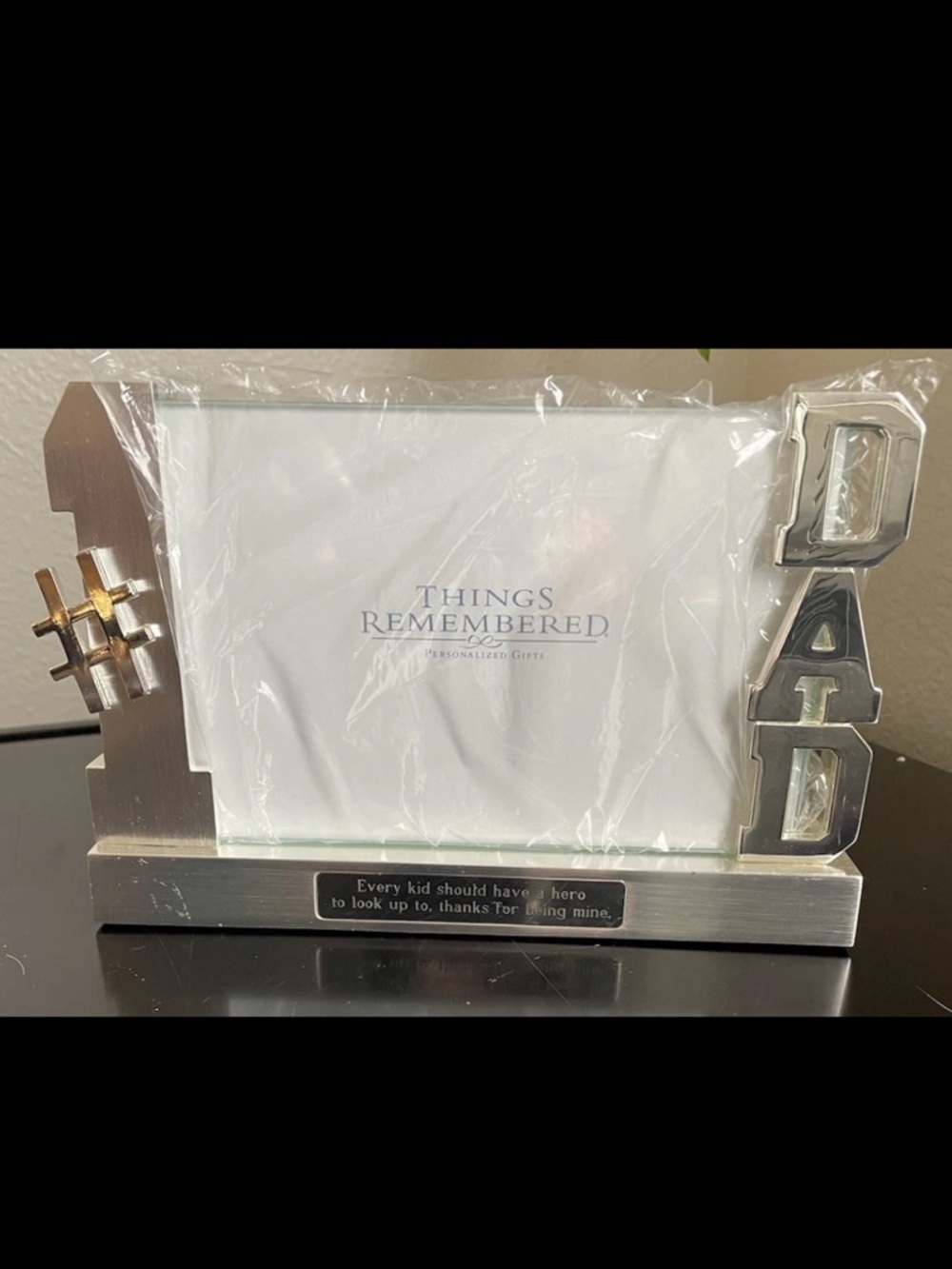 Dad Metal Photo Frame - Silver Tone 4x6